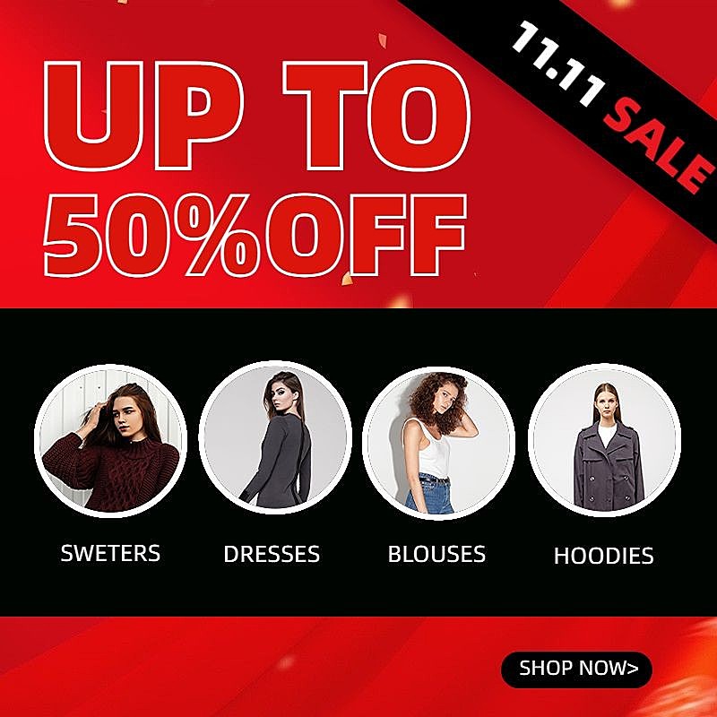 双11跨境电商服装女装主图/直通车