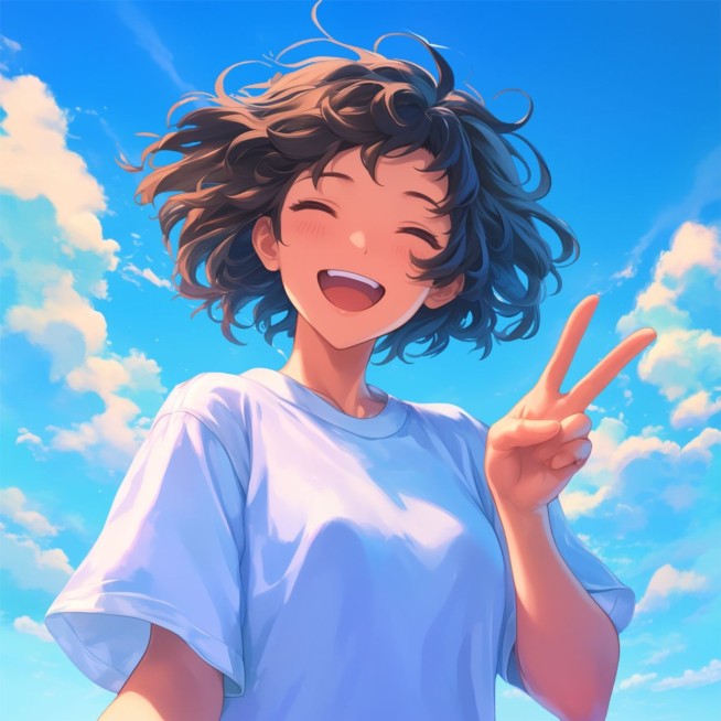文体娱乐个人生活漫画风卡通情侣头像AIGC预览效果