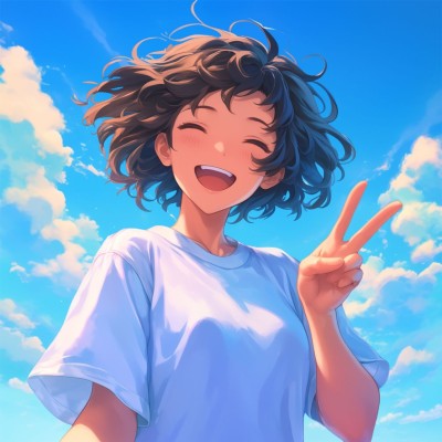 文体娱乐个人生活漫画风卡通情侣头像AIGC