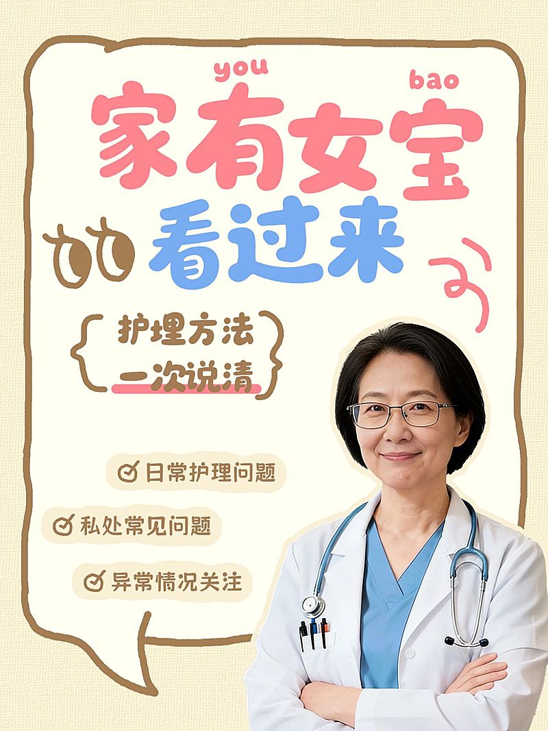 母婴新生儿女宝护理人像小红书封面