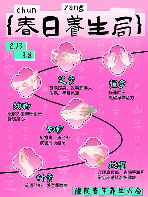 春季养生指南分享小红书封面