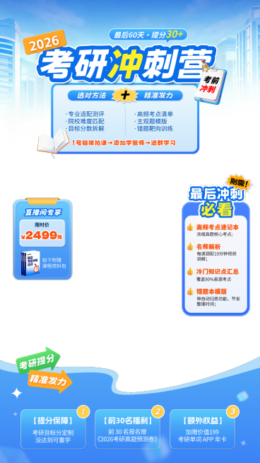 蓝色考研教育培训课程直播贴片组合AIGC预览效果