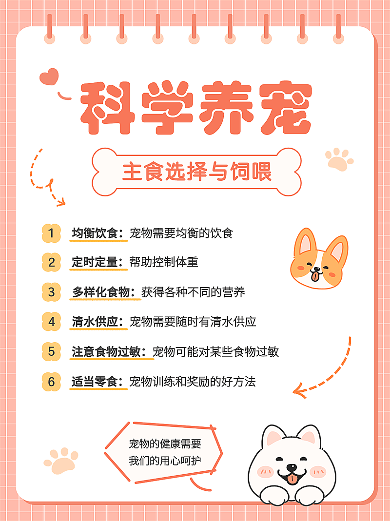宠物知识科普手帐风小红书封面