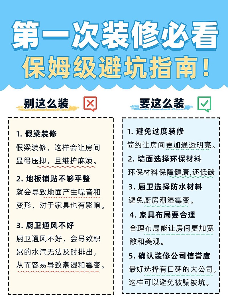 简约对比撞色家居家装家装避坑指南小红书配图
