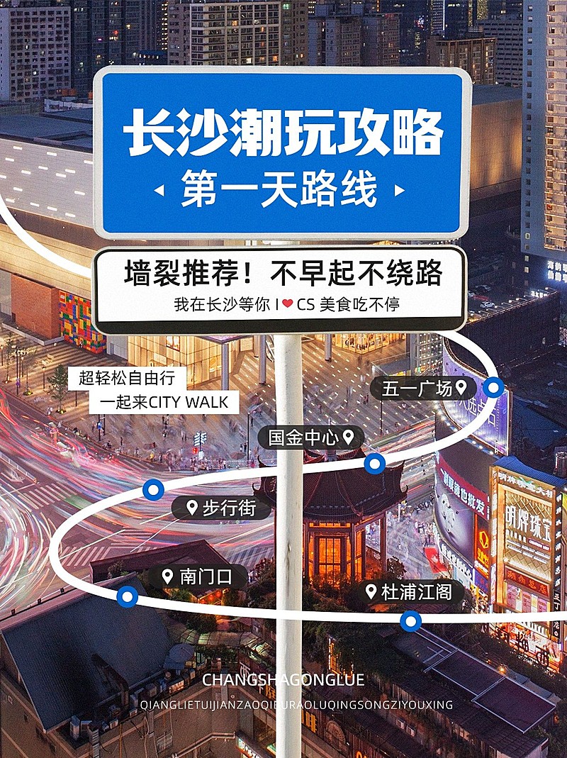 旅游攻略路牌设计小红书配图