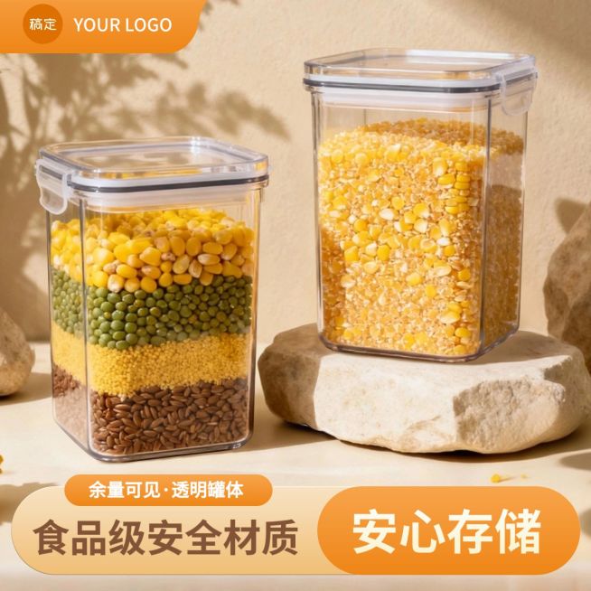 厨房储物罐墙面背景商品主图预览效果
