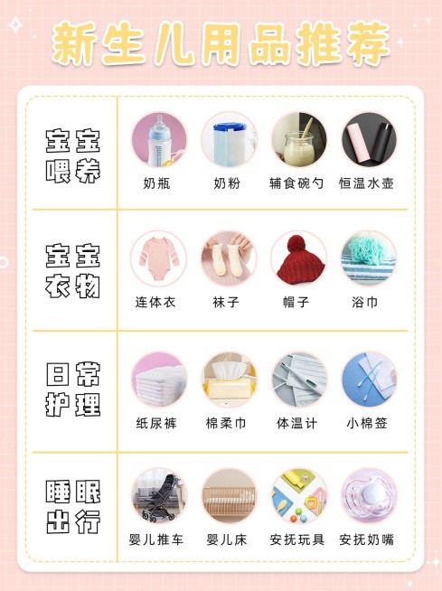 母婴亲子新生儿好物推荐小红书配图预览效果