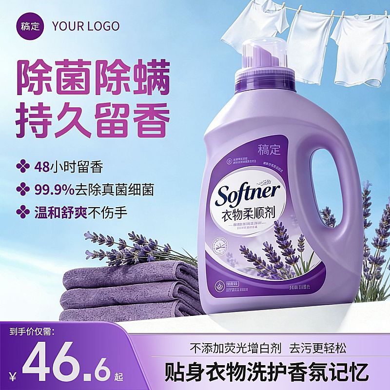 洗衣液家居清洁电商零售主图