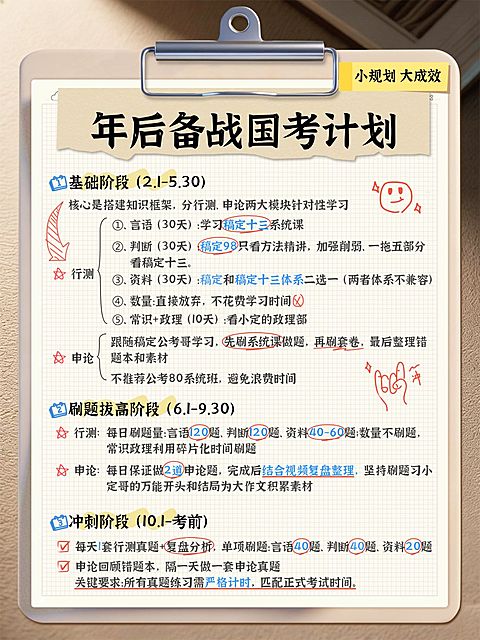 教育培训职业技能考公备考攻略小红书配图