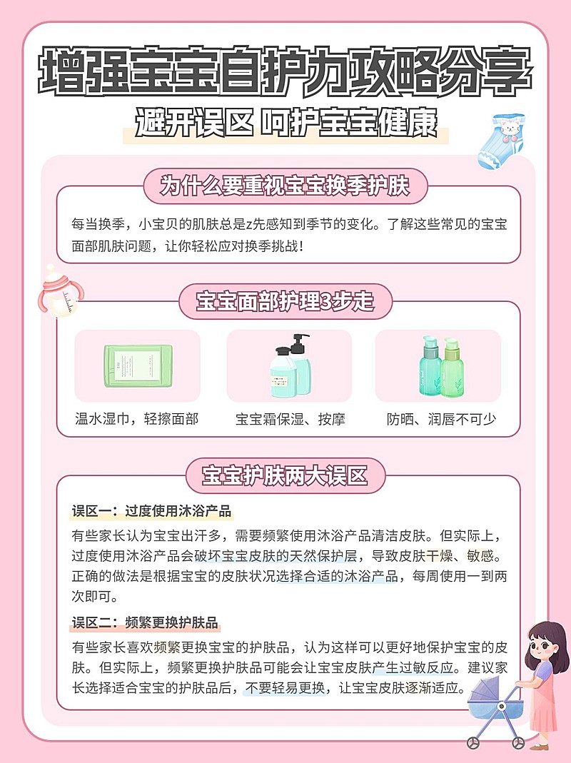 母婴知识科普手帐风小红书配图