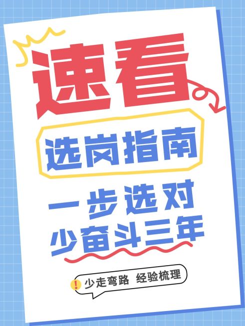 知识付费选岗指南分享大字小红书封面预览效果