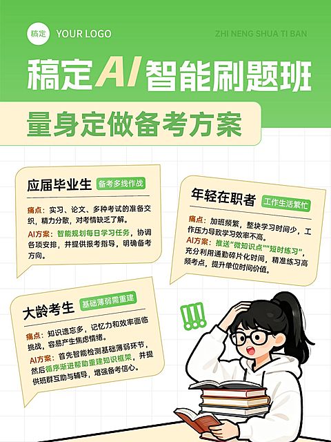 教育培训职业技能备考规划课程介绍小红书配图
