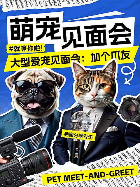 宠物营销萌宠见面会拓客引流小红书封面