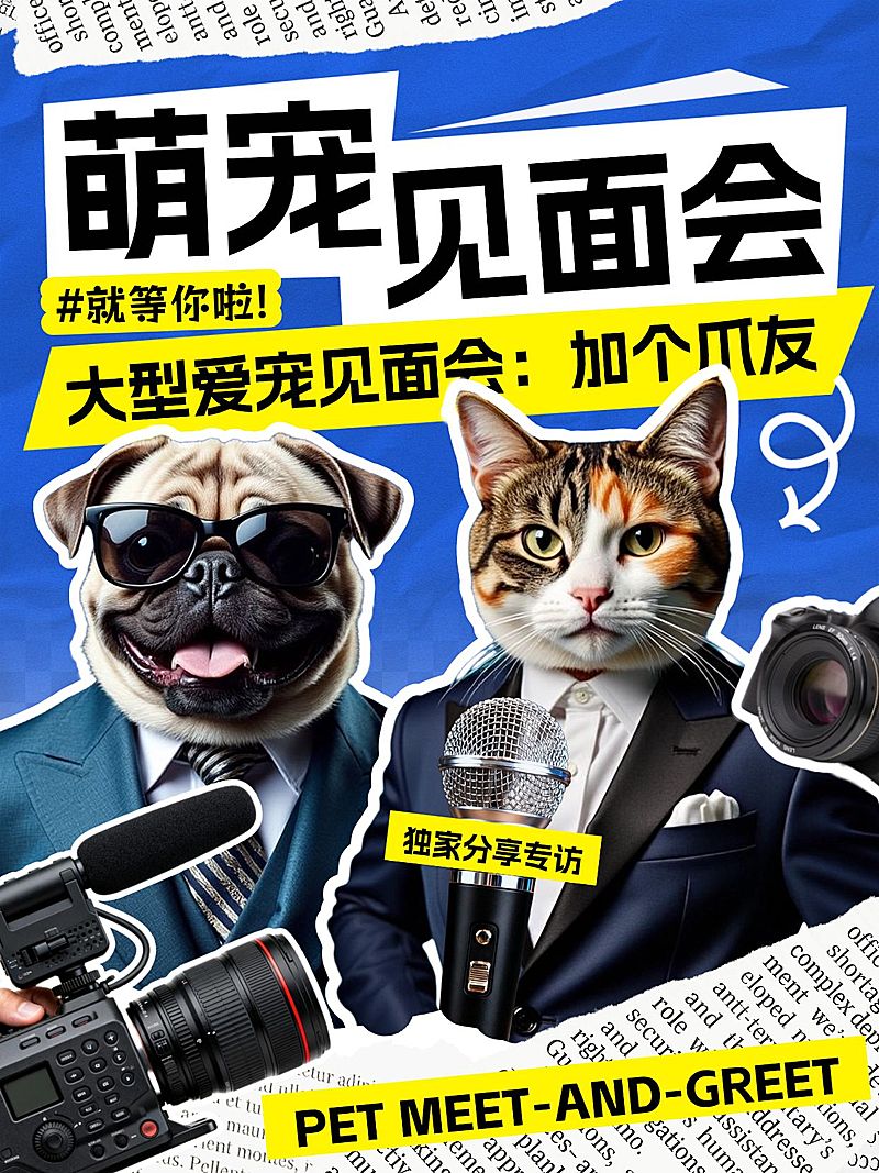 宠物营销萌宠见面会拓客引流小红书封面
