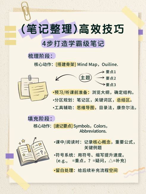 教育培训K12教育笔记整理方法分享小红书配图预览效果