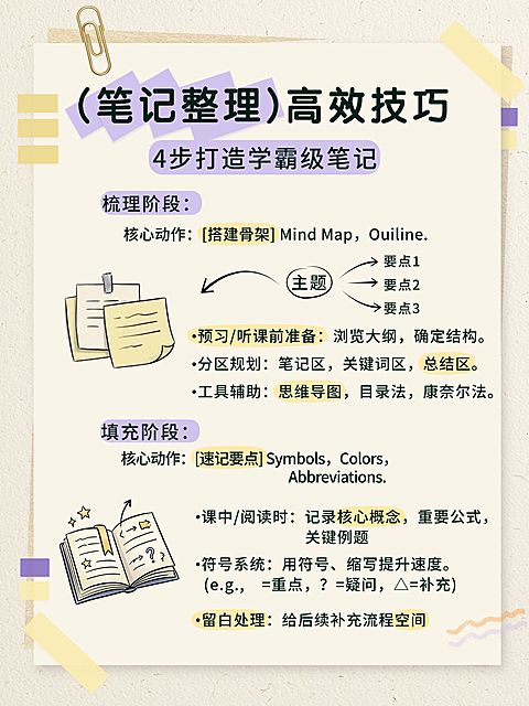 教育培训K12教育笔记整理方法分享小红书配图