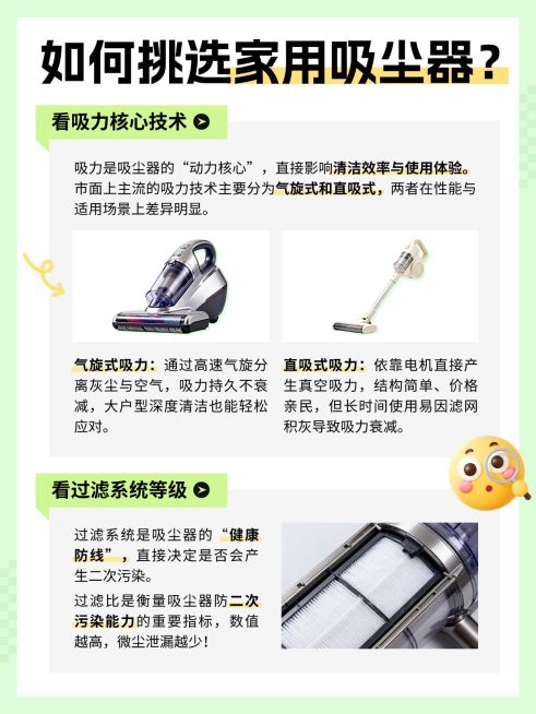 家居家装家电好物推荐家用吸尘器选购指南拼图小红书配图预览效果