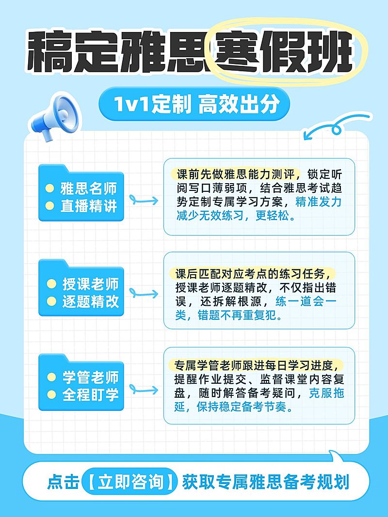 教育培训学历教育雅思课程介绍小红书配图
