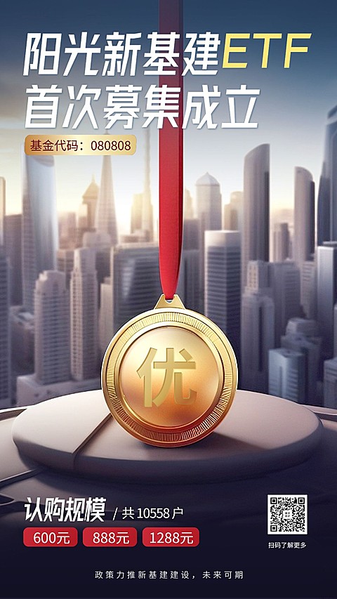 金融公募基金产品介绍营销宣传手机海报AIGC