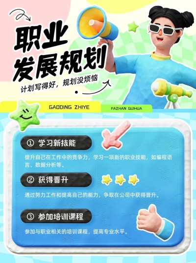 科普攻略手帐3d黏土风小红书配图