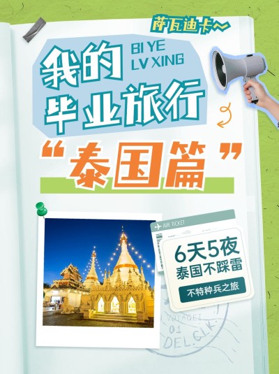 旅游攻略手帐风套装小红书封面AIGC