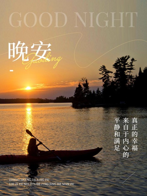 晚安情感文案日签小红书封面预览效果