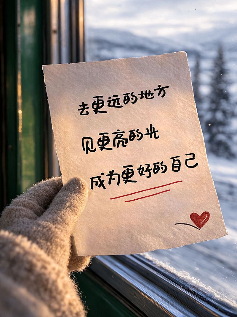 日常生活语录分享实景小红书封面