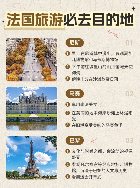 法国巴黎奥运会法国旅游软营销小红书配图预览效果