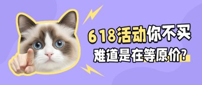 618年中大促猫meme趣味梗图表情包公众号首图AIGC