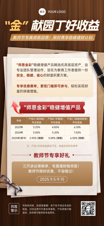 金融保险促销活动促销感全屏海报AIGC预览效果