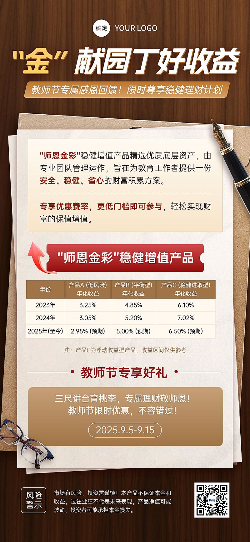 金融保险促销活动促销感全屏海报AIGC