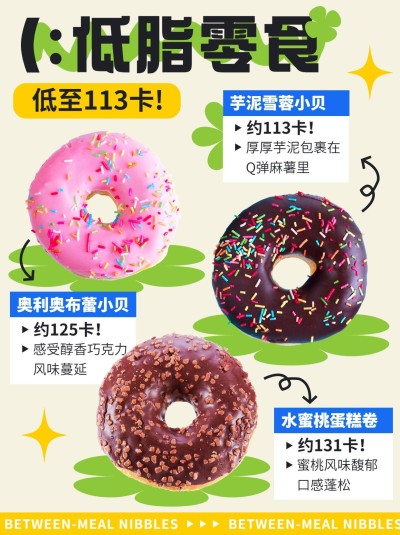 餐饮低脂零食攻略指南小红书套装配图