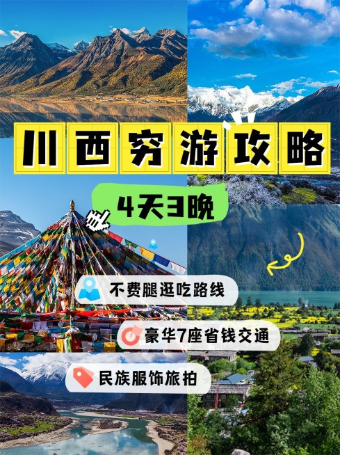 旅游攻略拼图宫格花字小红书封面预览效果