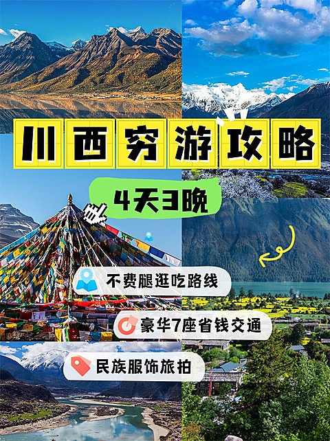 旅游攻略拼图宫格花字小红书封面