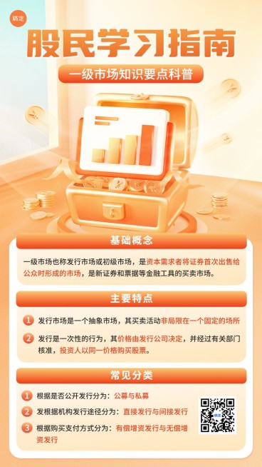 金融证券股票股市知识科普指南3D手机海报套装预览效果
