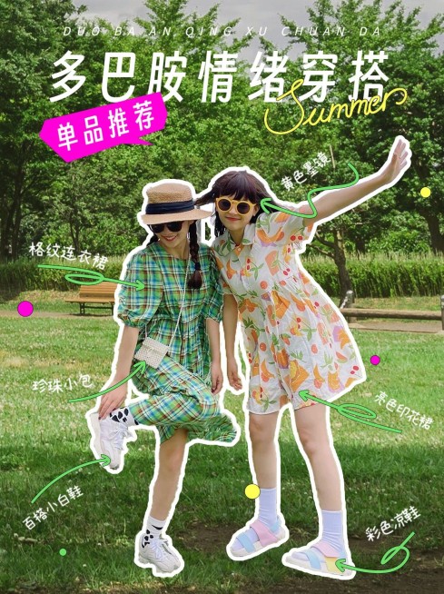 多巴胺穿搭攻略小红书封面预览效果