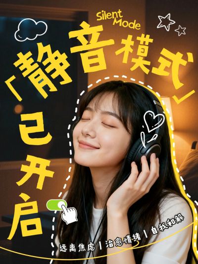 知识付费情绪管理个人生活分享人像小红书封面