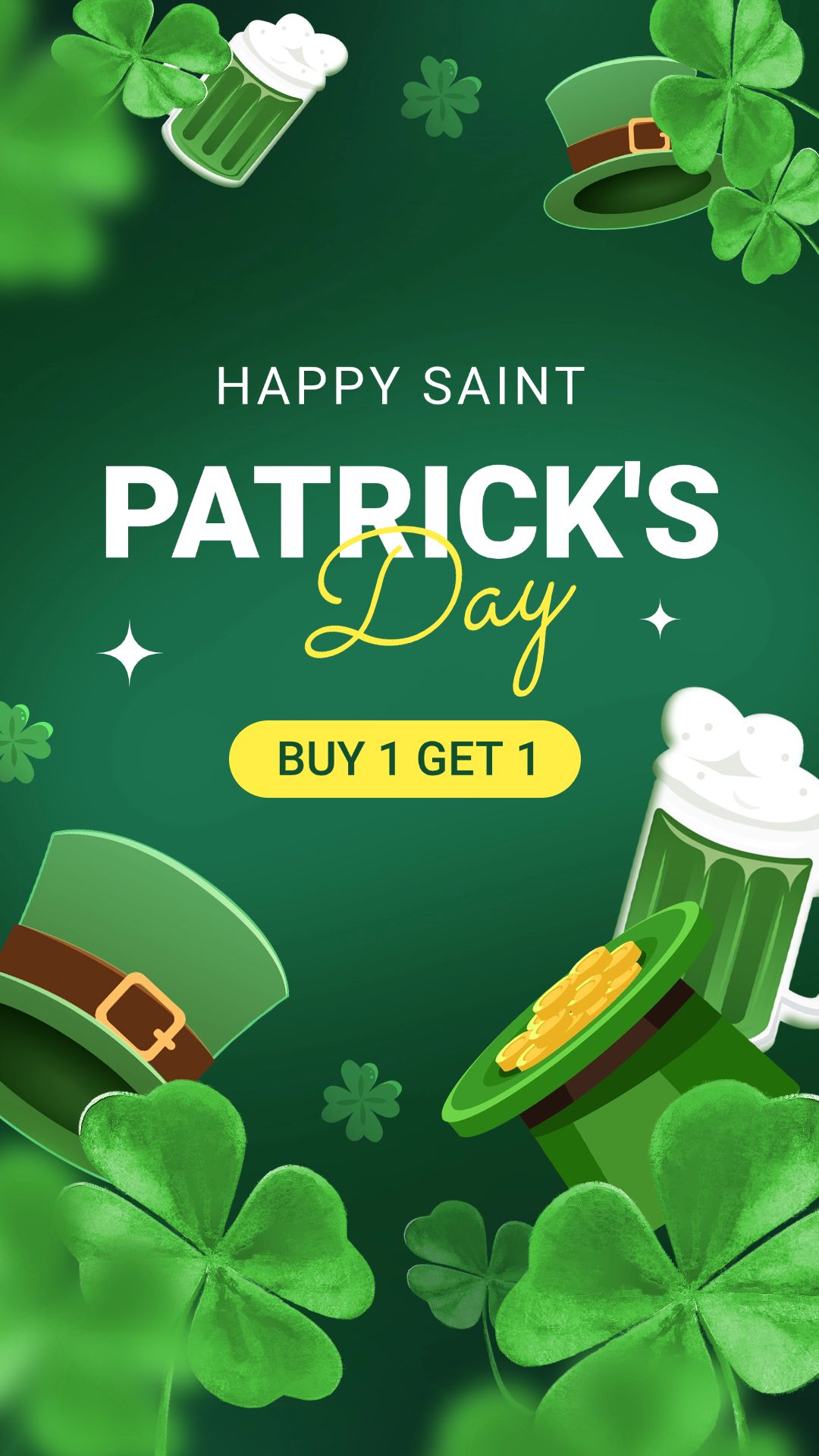 St. Patrick's Day Product Sales Marketing Instagram Story Image