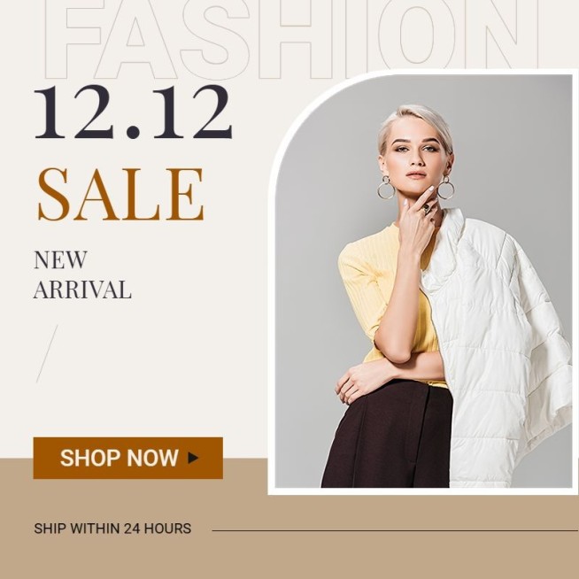 简约时尚双十二跨境电商服装女装主图/直通车预览效果