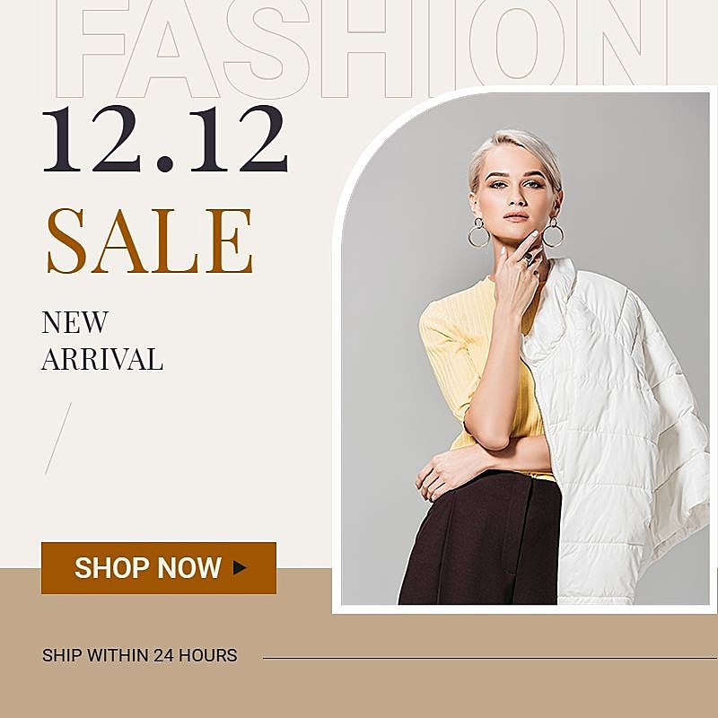 简约时尚双十二跨境电商服装女装主图/直通车