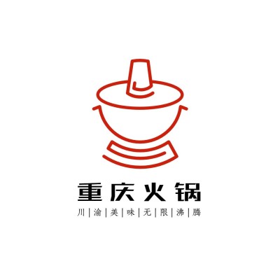 餐饮美食线条拟物LOGO