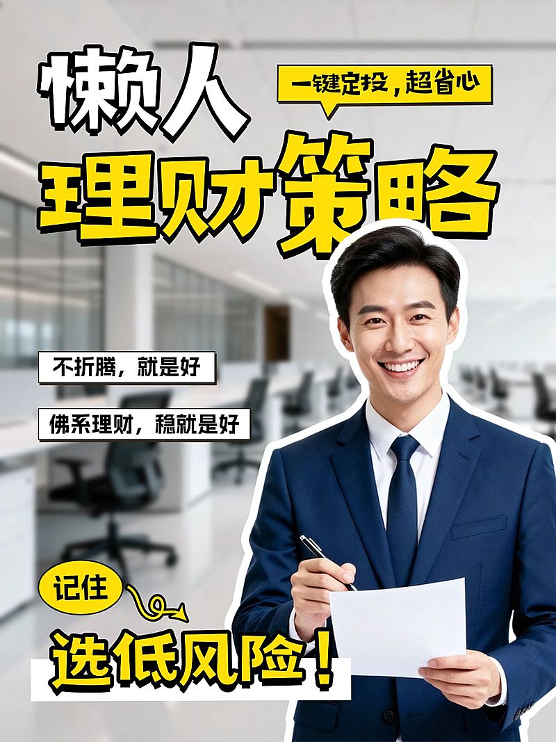 知识付费懒人理财攻略人像小红书封面