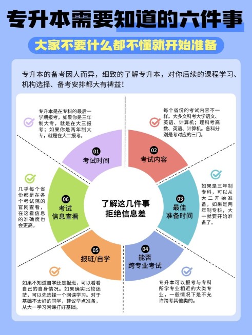 教育专升本攻略指南环形图小红书配图预览效果
