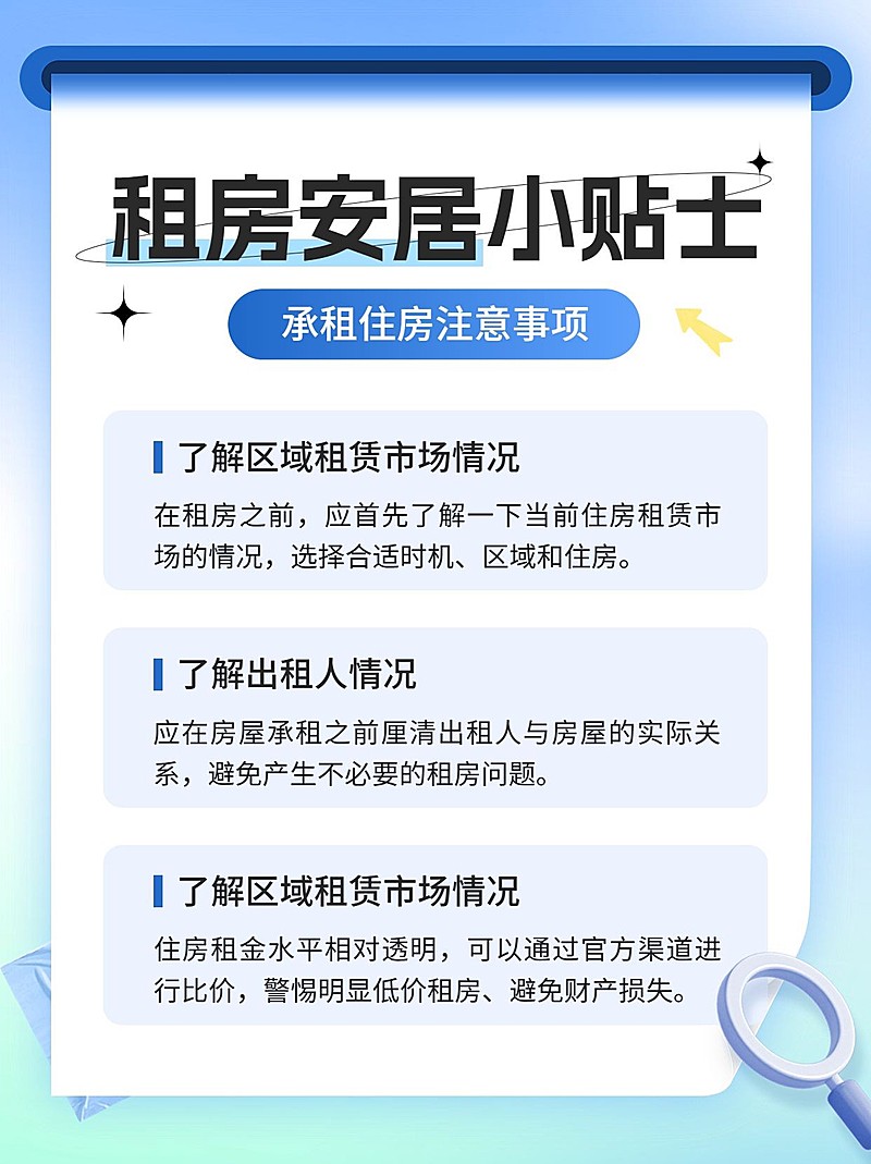房地产租房知识科普简约小红书配图