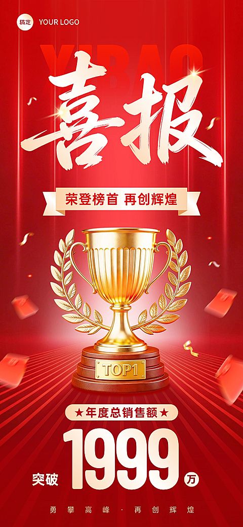 金融保险奖杯业绩喜报