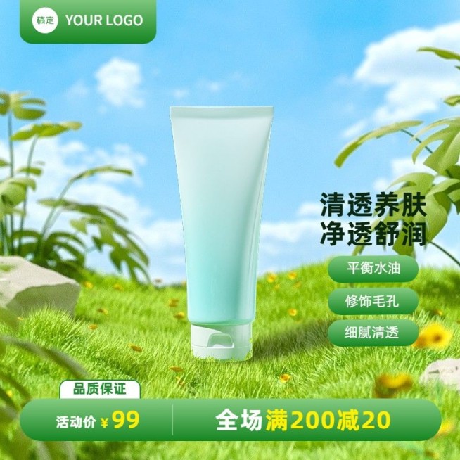 电商护肤水乳促销商品主图预览效果
