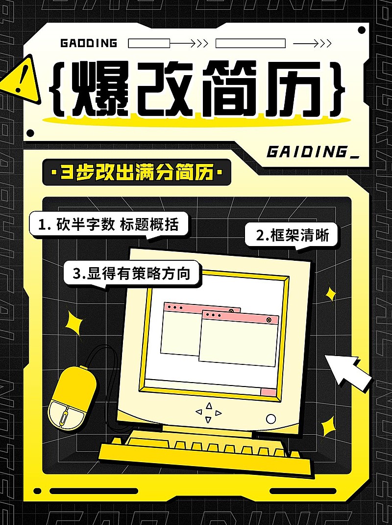 毕业季应届生求职攻略拼贴风小红书配图