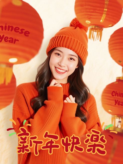 新年春节节日晒照喜庆风小红书封面aigc预览效果