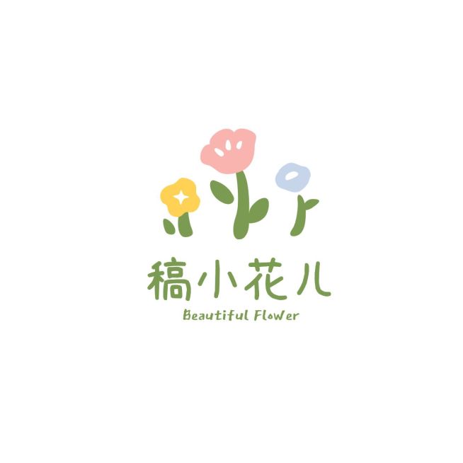 可爱花艺LOGO预览效果