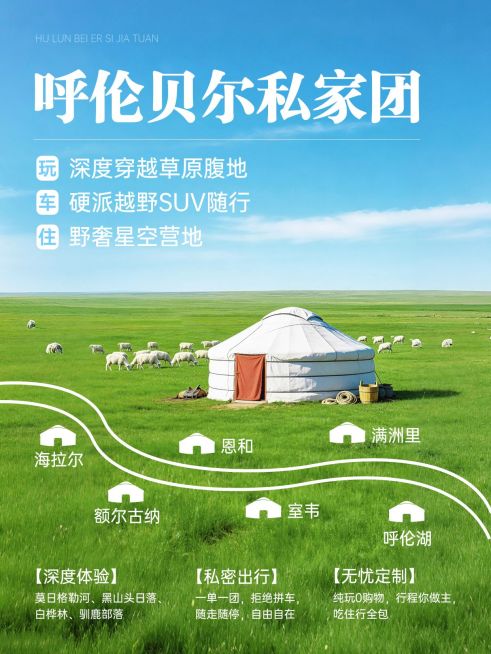 旅游出行内蒙古旅游攻略指南预览效果